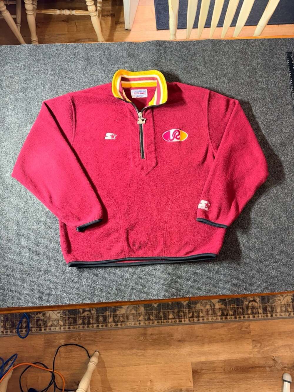 Starter Washington Redskins NFL Pro Line 1/2 Zip Fleece Pullover